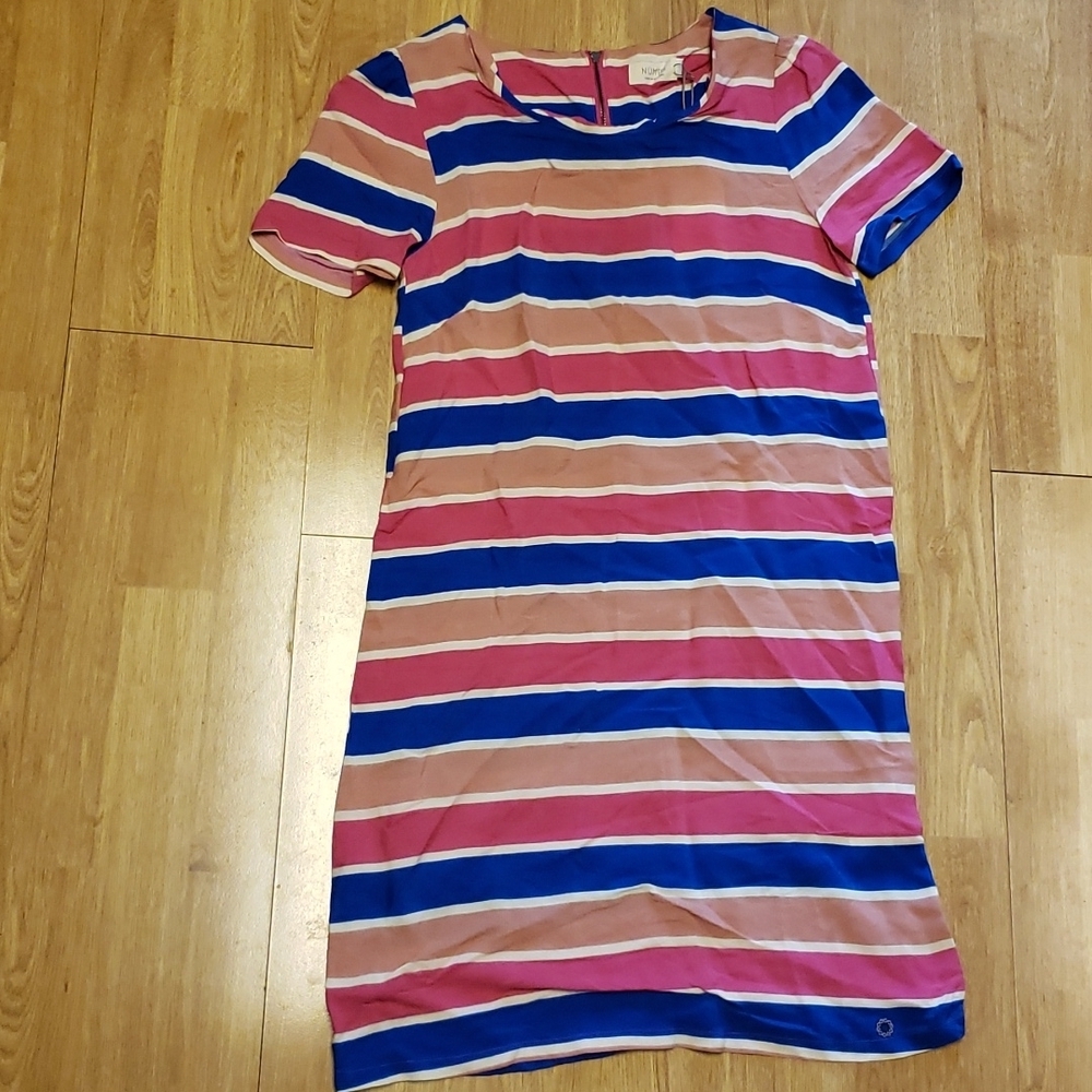 NWT Numph striped Jolene shift dress sz 4